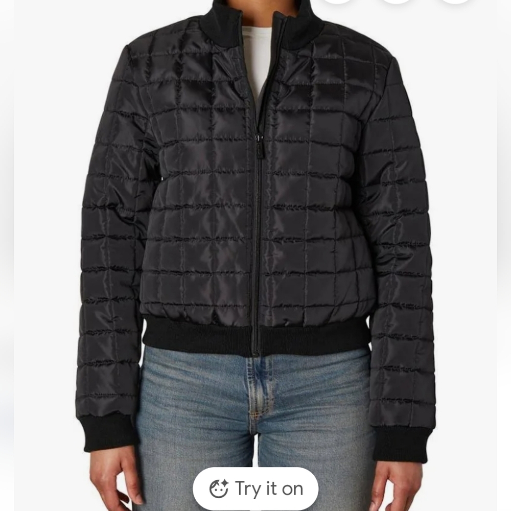 Nicole Miller New York Quilted Bomber Jacket